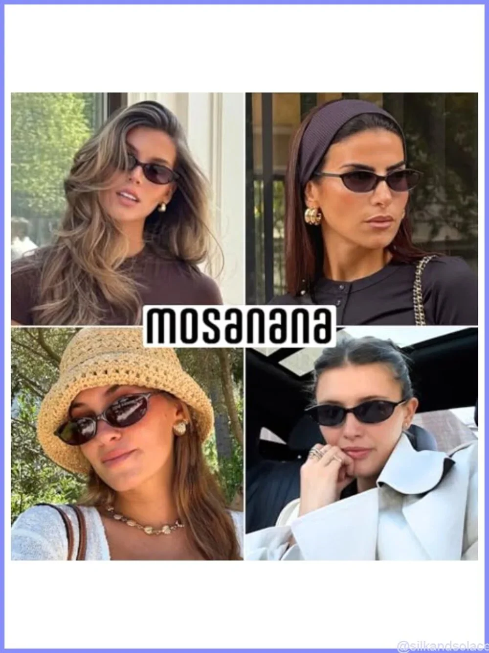 Oval Retro Sunglasses UV400 Protection Half-Frame Light Durable for Women Adult